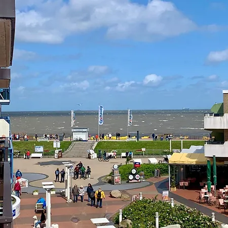 Duhnerherz Bestlage im Zentrum,am Strand Duhnen, Balkon mit Meerblick,Wlan Parkplatz und Fahrradabstellraum Bettwäsche und Handtücher inkl-3